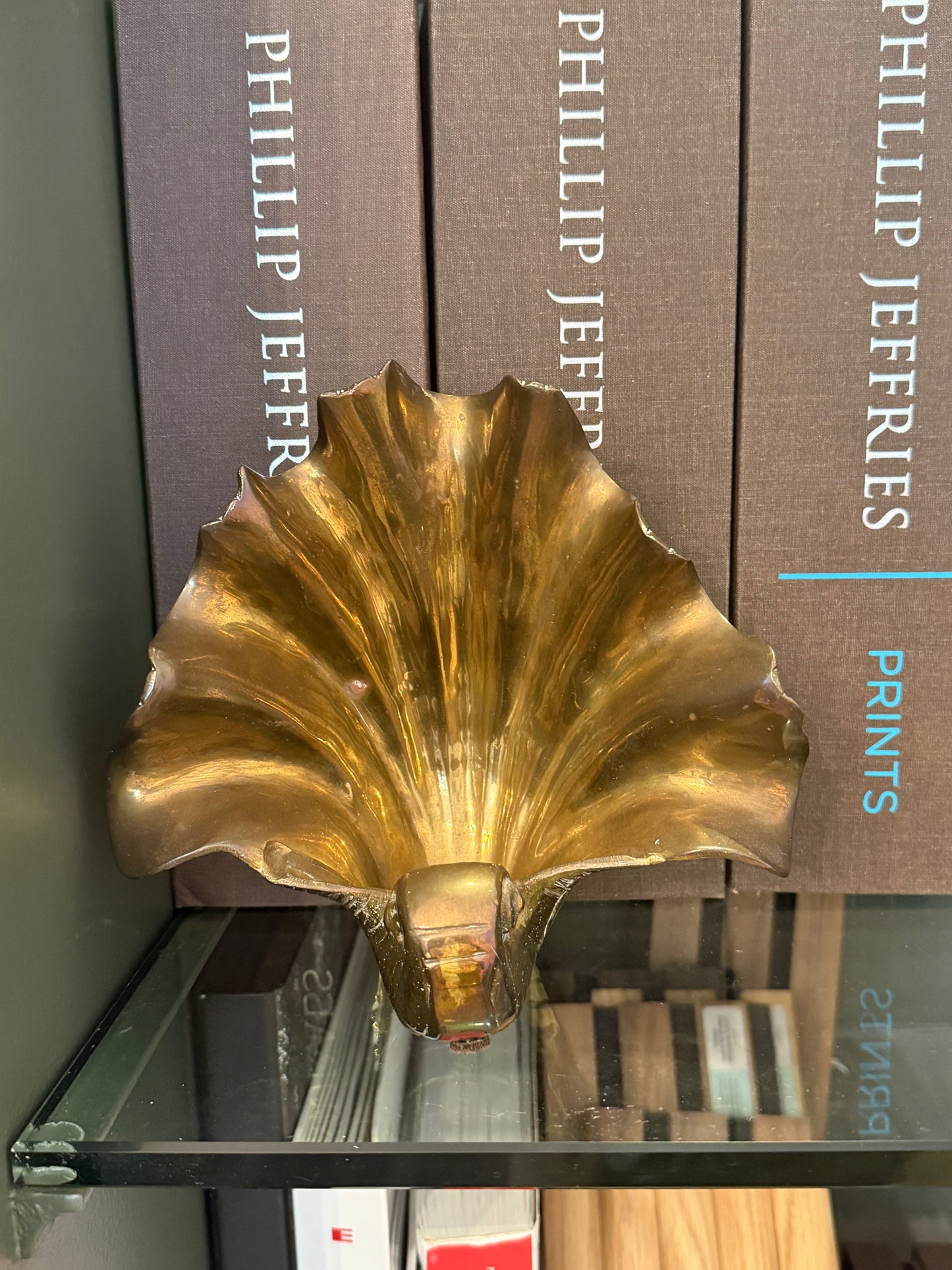 Brass Shell Book Ends