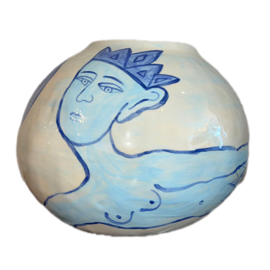 Royal Naga with Glowing Cosmic Egg & Water Blueprint