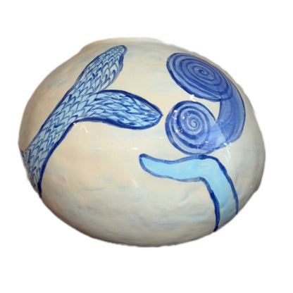 Royal Naga with Glowing Cosmic Egg & Water Blueprint
