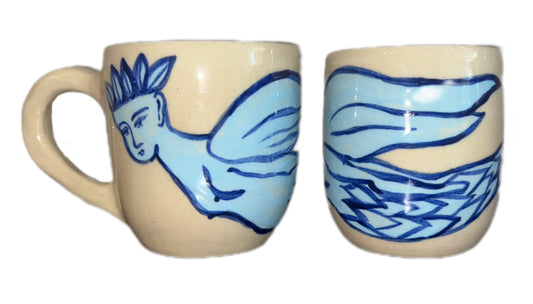 Mermaid/Medusa Mug with Normal Handle