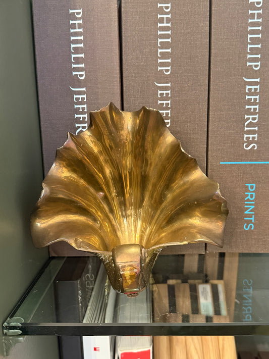 Brass Shell Book Ends