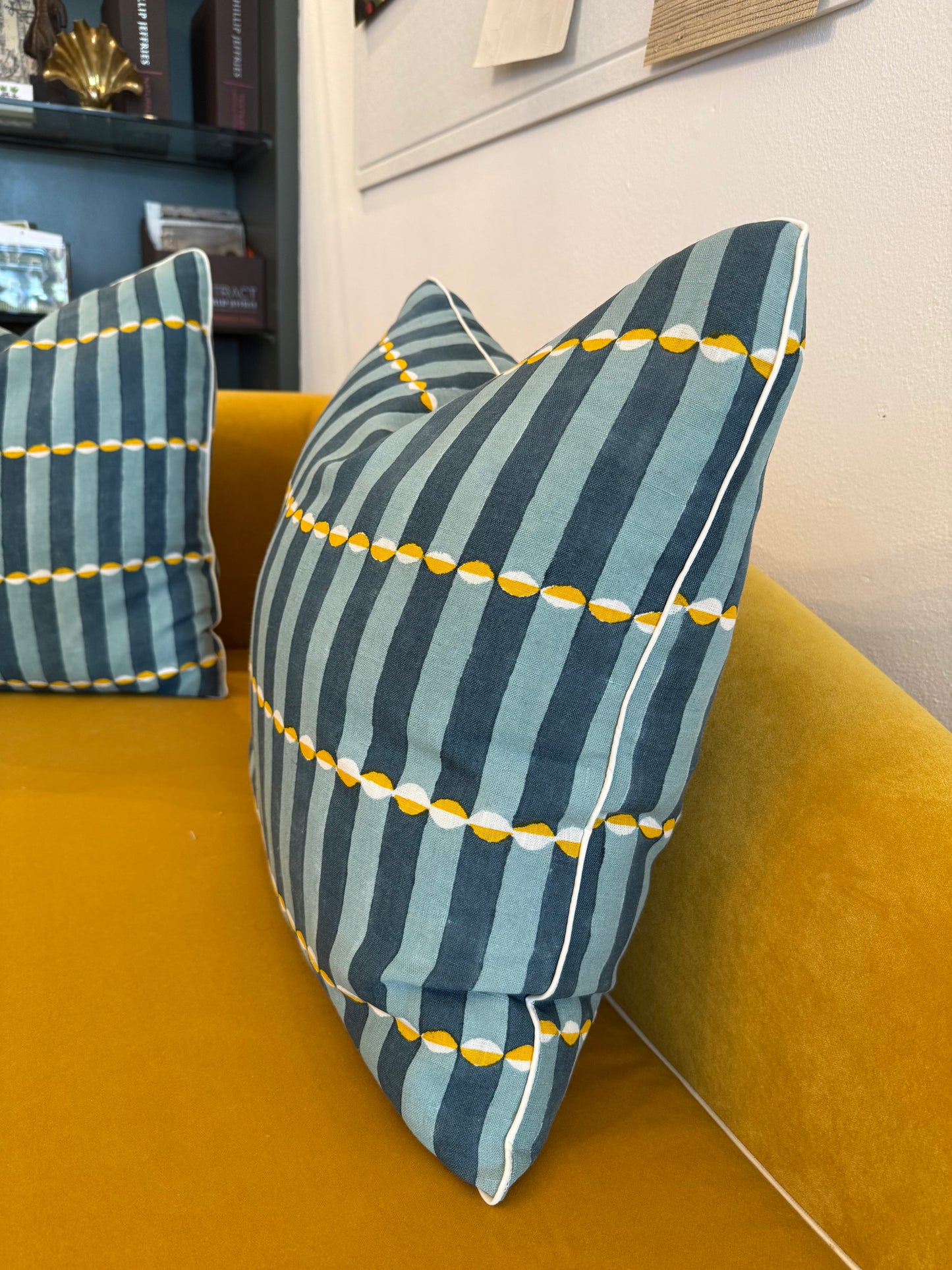Hand Blocked Print Pillows 20x20
