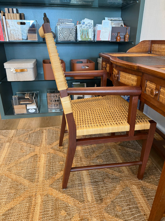 Donghia Wood & Raffia Chair