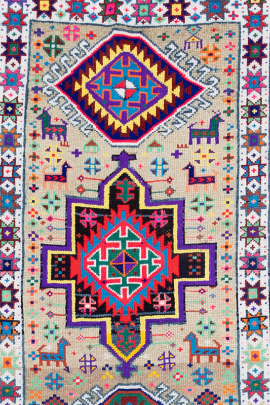 Vintage Herki Rug - Heir Looms Vintage Rugs