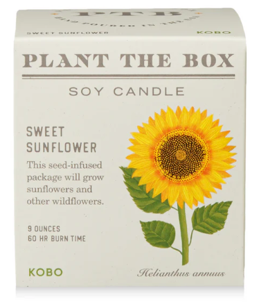Sweet Sunflower Plant the Box Candle- KOBO