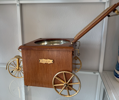 Vintage Ice Bucket Cart