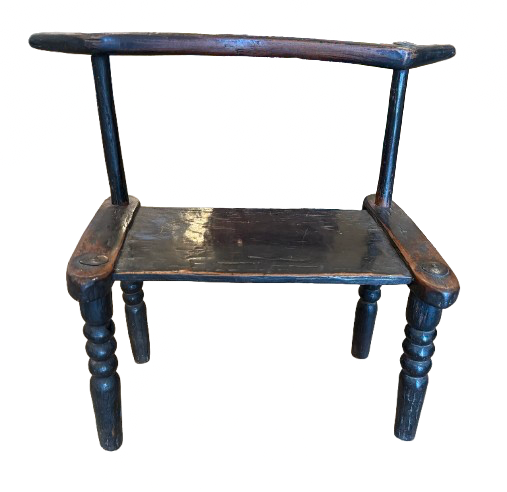 Antique African Carved Hardwood Chair